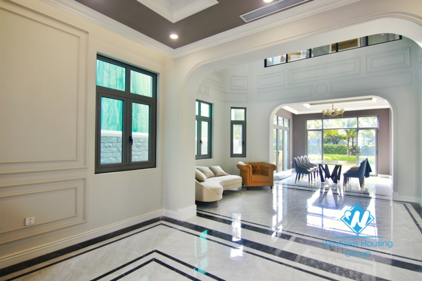 Brand new villa for rent in Vinhome Harmony.